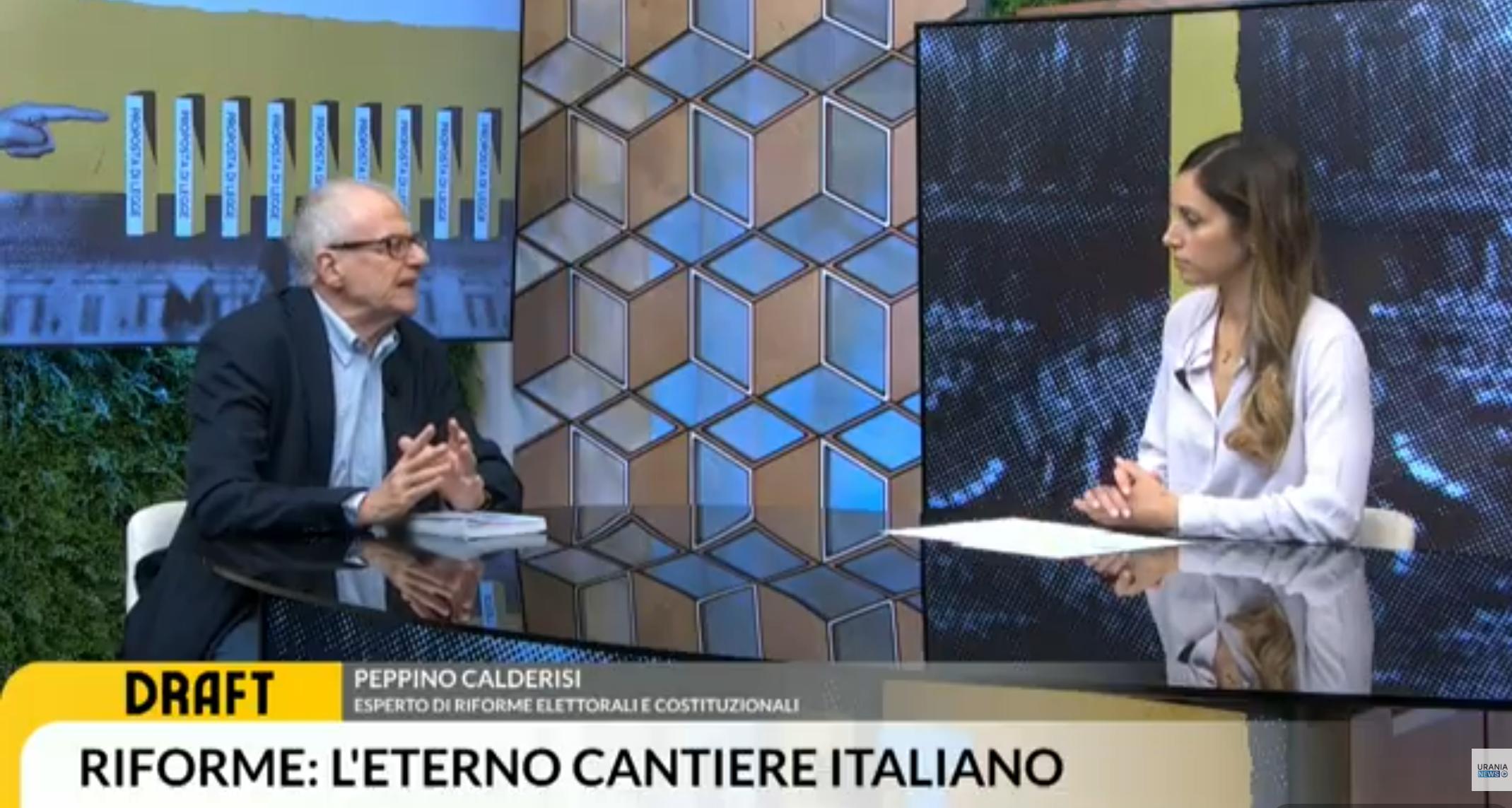 Draft | Peppino Calderisi, Esperto di riforme elettorali e costituzionali